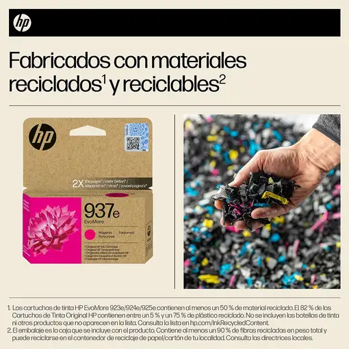 HP Cartucho de Tinta Original EvoMore 937e magenta