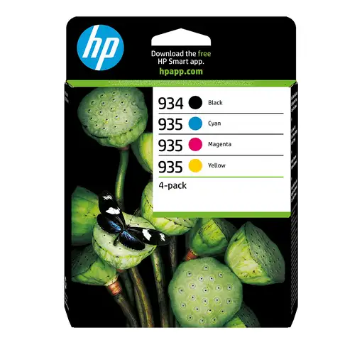 HP Paquete de 4 cartuchos de Tinta Original 934 negra/935 cian/magenta/amarilla