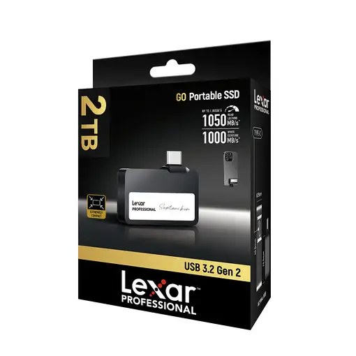 Lexar LSL400X002T-RNBNG unidad externa de estado sólido 2 TB USB Tipo C 3.2 Gen 2