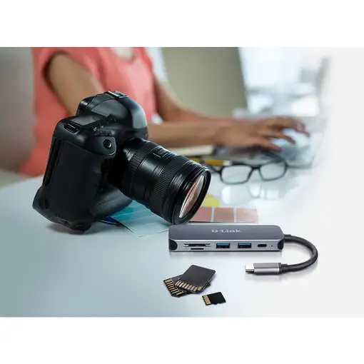 D-Link DUB-2325 base para portátil y replicador de puertos USB Tipo C Gris