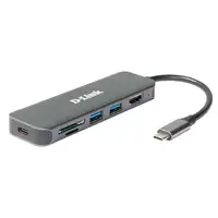 D-Link DUB-2327 base para portátil y replicador de puertos Alámbrico USB Tipo C Gr