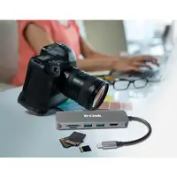D-Link DUB-2327 base para portátil y replicador de puertos Alámbrico USB Tipo C Gr