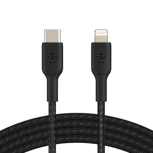 Belkin CAA004BT2MBK cable de conector Lightning 2 m Negro