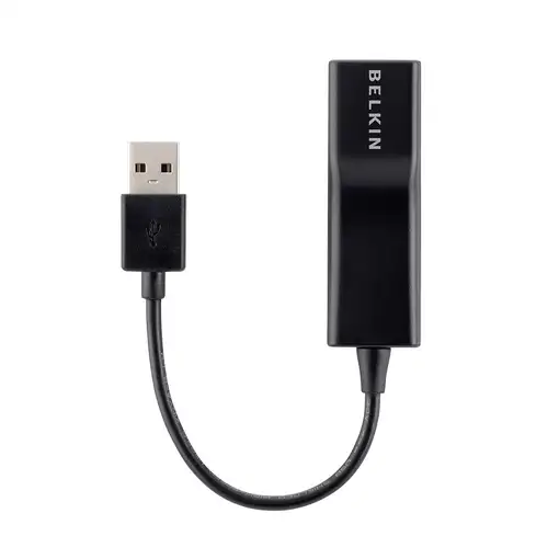 Belkin F4U047BT cambiador de género para cable RJ-45 USB 2.0 Type-A Negro