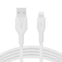 Belkin Cbl Scicone USB-A LTG 2M blc Blanco