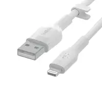 Belkin Cbl Scicone USB-A LTG 2M blc Blanco