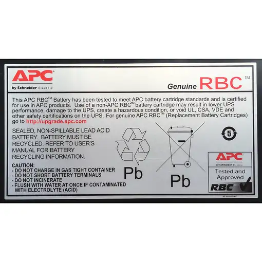 APC APCRBC140 batería para sistema ups Sealed Lead Acid (VRLA) 192 V