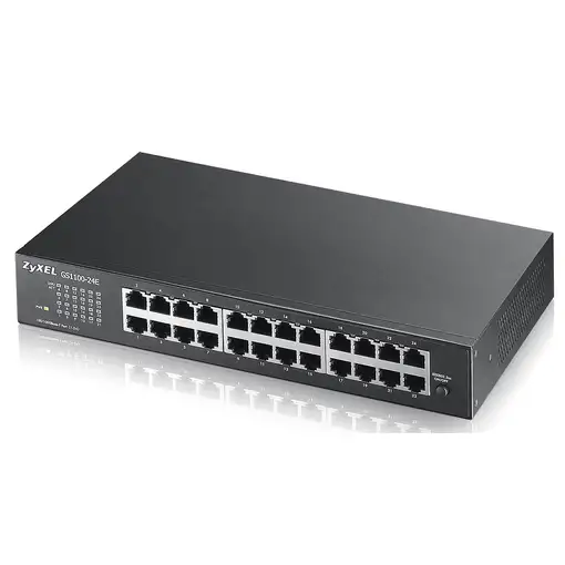 Zyxel GS1100-24E switch No administrado Gigabit Ethernet (10/100/1000) Negro