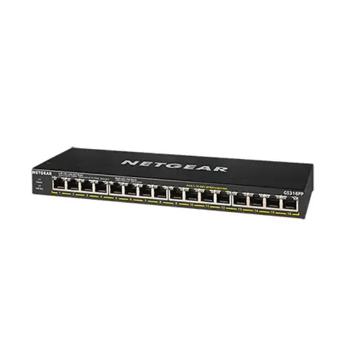 NETGEAR GS316PP No administrado Gigabit Ethernet (10/100/1000) Energía sobre Ether