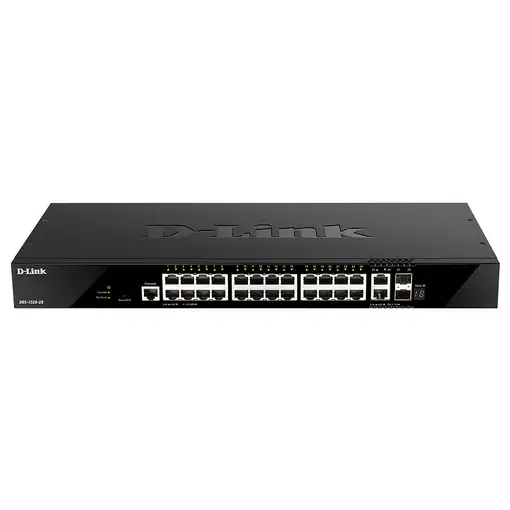 D-Link DGS-1520-28 switch Gestionado L3 10G Ethernet (100/1000/10000) 1U Negro