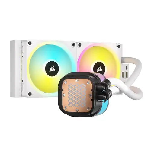 Corsair H100I Procesador Sistema de refrigeración híbrido 12 cm Blanco