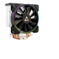 Antec A400 RGB Procesador Enfriador 12 cm Negro, Cobre, Metálico