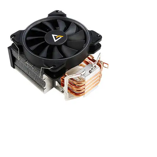 Antec A400 RGB Procesador Enfriador 12 cm Negro, Cobre, Metálico