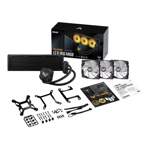 ASUS TUF GAMING LC II 360 ARGB Procesador Kit de refrigeración líquida 12 cm Negro