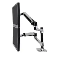 Ergotron LX Series Dual Stacking Arm 61 cm (24") Escritorio Plata