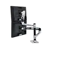 Ergotron LX Series Dual Stacking Arm 61 cm (24") Escritorio Plata