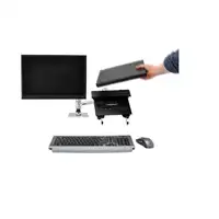 Ergotron LX Series Dual Stacking Arm 61 cm (24") Escritorio Plata