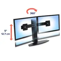 Ergotron Neo Flex Dual Monitor Lift Stand 62,2 cm (24.5") Escritorio Negro
