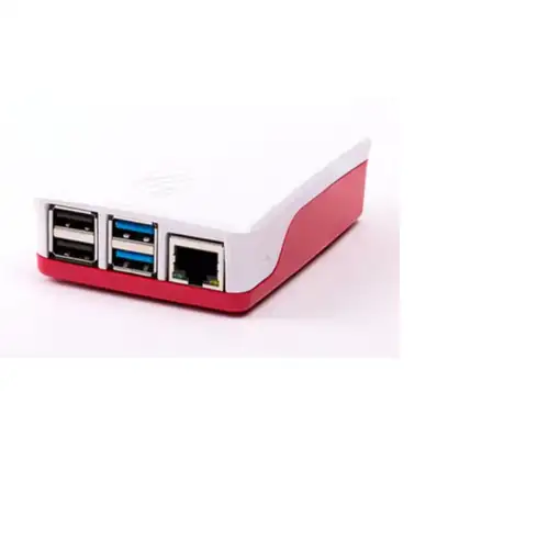 Raspberry Pi 1876751 accesorio para placa de desarrollo Funda Rojo, Blanco