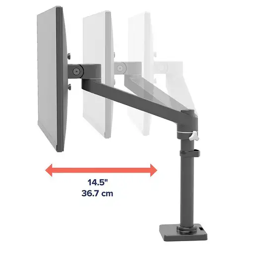 Ergotron NX Series NX MONITOR ARM BLACK 86,4 cm (34") Escritorio Negro
