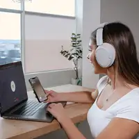 JLab Lux ANC Auriculares Inalámbrico Diadema Música Bluetooth Blanco