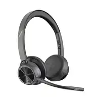 POLY Auriculares VOYAGER 4320-M certificados para Microsoft Teams con base de carg