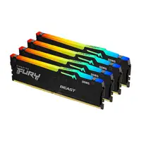Kingston Technology FURY Beast 64 GB 6000 MT/s DDR5 CL40 DIMM (Kit de 4) RGB XMP