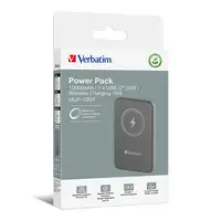 Verbatim Charge 'n' Go Polímero de litio 10000 mAh Cargador inalámbrico Gris