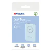 Verbatim Charge 'n' Go Polímero de litio 5000 mAh Cargador inalámbrico Azul