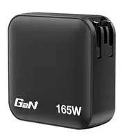 Verbatim Mini GaN Charger 165W Universal Negro Corriente alterna Carga rápida Inte