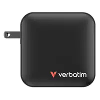 Verbatim Mini GaN Charger 165W Universal Negro Corriente alterna Carga rápida Inte