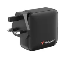 Verbatim Mini GaN Charger 165W Universal Negro Corriente alterna Carga rápida Inte