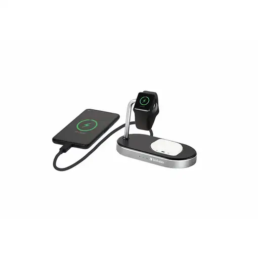 Verbatim WCS-02 Universal Negro USB Cargador inalámbrico Carga rápida Interior