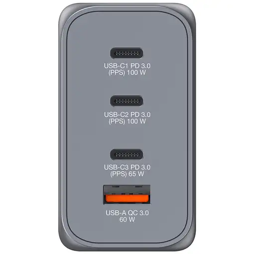 Verbatim GNC-200 Universal Negro, Gris Corriente alterna Carga rápida Interior