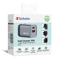 Verbatim GNC-35 Universal Negro, Gris Corriente alterna Carga rápida Interior