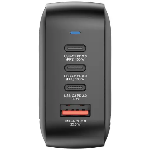 Verbatim Mini GaN Charger 100W Universal Negro Corriente alterna Carga rápida Inte