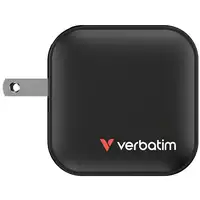 Verbatim Mini GaN Charger 70W Universal Negro Corriente alterna Carga rápida Inter