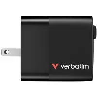 Verbatim GaN Charger 65W Universal Negro Corriente alterna Carga rápida Interior
