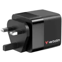 Verbatim GaN Charger 65W Universal Negro Corriente alterna Carga rápida Interior