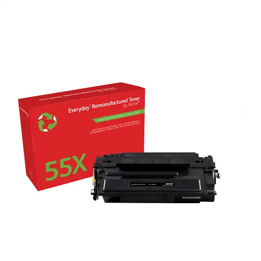 Everyday Tóner ™ Mono remanufacturado de Xerox es compatible con HP 55X (CE255X),