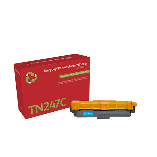 Everyday Tóner ™ Cian remanufacturado de Xerox es compatible con Brother TN247C, C