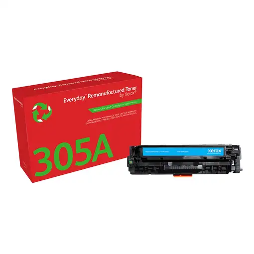 Everyday Tóner ™ Cian remanufacturado de Xerox es compatible con HP 305A (CE411A),
