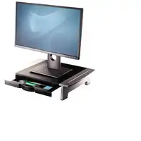 Fellowes Office Suites 71,1 cm (28") Escritorio Negro, Plata