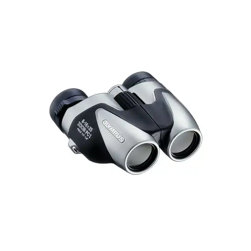 Olympus Tracker 8 - 16 X 25 Zoom PC binocular BaK-4 Porro Negro, Plata