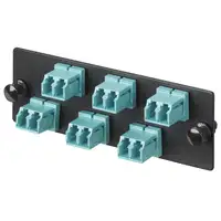 Panduit FAP6WAQDLCZ adaptador de fibra óptica LC 1 pieza(s) Negro, Azul