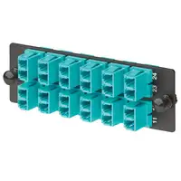 Panduit FAP12WAQDLCZ adaptador de fibra óptica LC Negro