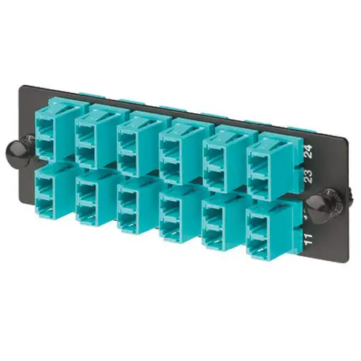 Panduit FAP12WAQDLCZ adaptador de fibra óptica LC Negro