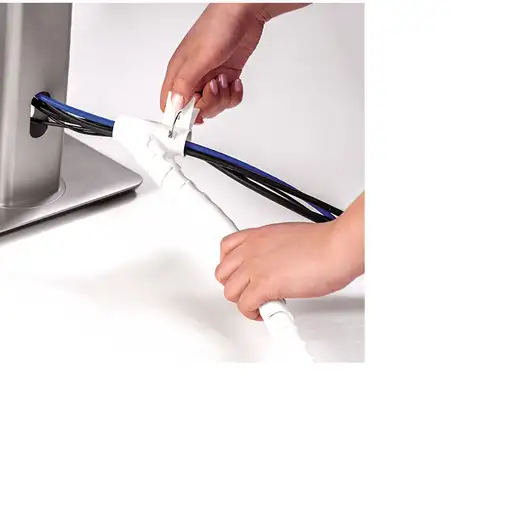 Fellowes CableZip Piso Tubo flexible para protección de cables Blanco 1 pieza(s)