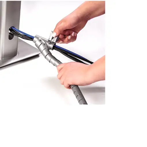 Fellowes CableZip Piso Tubo flexible para protección de cables Plata 1 pieza(s)