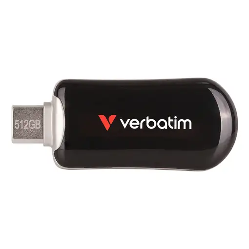Verbatim 30227 unidad flash USB 512 GB USB Tipo C 3.2 Gen 1 (3.1 Gen 1) Negro